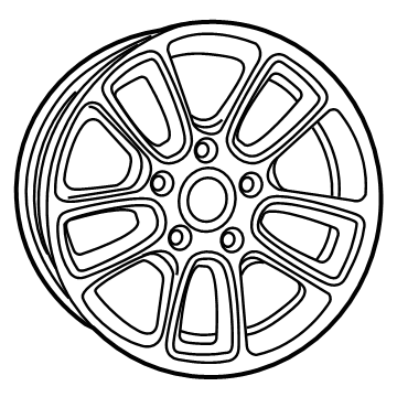 6DQ44GSAAA Mopar Aluminum Wheel Illustration 1 of 1