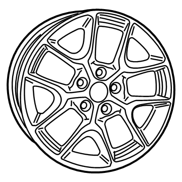 6SN89MA7AA Mopar Aluminum Wheel Illustration 1 of 1