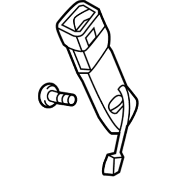 1WM991X9AC Mopar BUCKLEASM-Buckle Assembly-SEATBELT Illustration 1 of 1