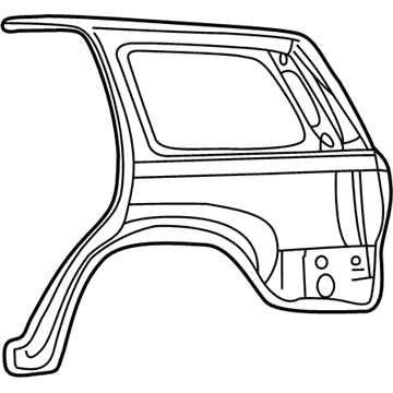 5017866AD Mopar Quarter Panel Illustration 1 of 1