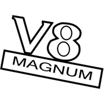 55078057AA Mopar Nameplate Illustration 1 of 1