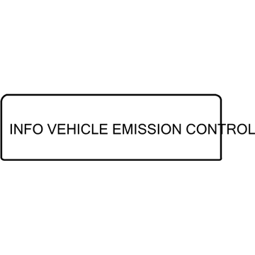 68282232AA Mopar Emission Label Illustration 1 of 1