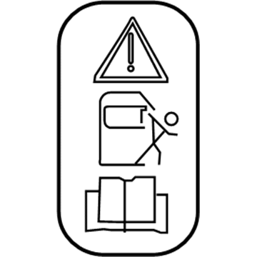 68202403AA Mopar Warning Label Illustration 1 of 1