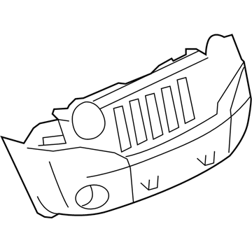 5116333AA Mopar Panel-Upper FASCIA Illustration 1 of 1