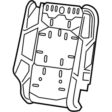 68281994AE Mopar Front Seat Back Foam Illustration 1 of 1