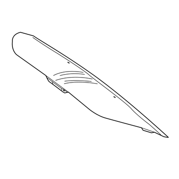 68081822AC Mopar Hood Panel Illustration 1 of 1