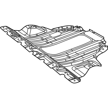 68244401AB Mopar Belly Pan-Front Illustration 1 of 1