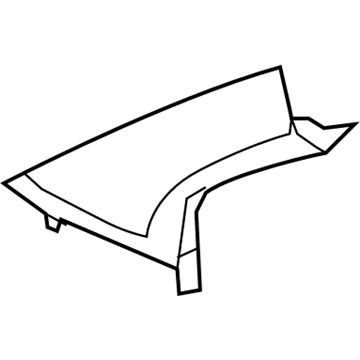 Mopar 1LL88HDAAD Windshield Garnish Molding 1LL88HDAAD Mopar Windshield Garnish Molding Illustration 1 of 1