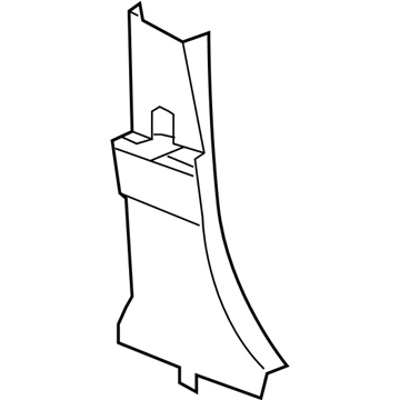 Mopar YF61DK2AH B Pillar Lower Trim Panel YF61DK2AH Mopar B Pillar Lower Trim Panel Illustration 1 of 1