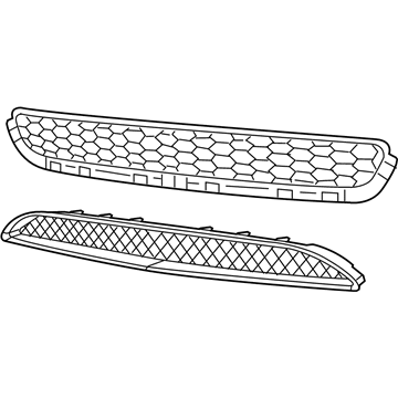 68081994AA Mopar Fascia Grille Illustration 1 of 1