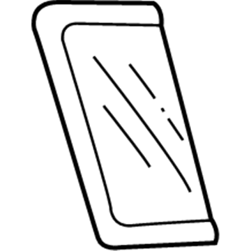 4087022 Mopar Quarter Window Glass Illustration 1 of 1