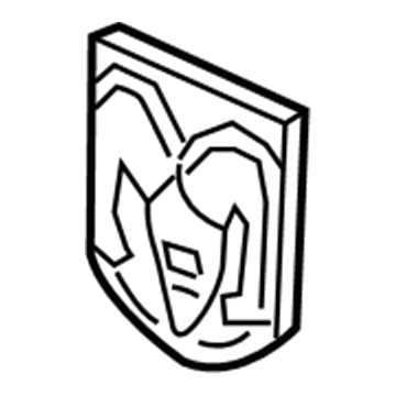55077718AA Mopar NAMEPLATE-MEDALLION Illustration 1 of 1