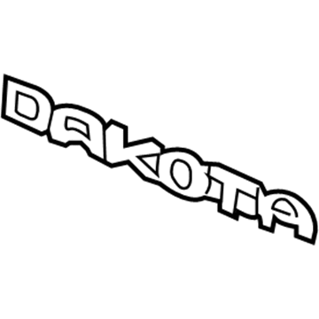 55077722AA Mopar Nameplate Illustration 1 of 1