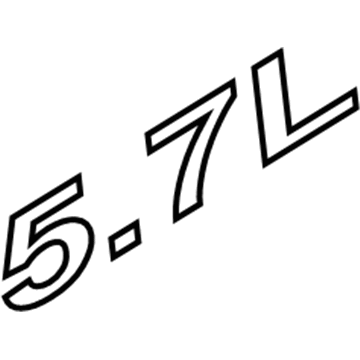 55157092AB Mopar Nameplate Illustration 1 of 1