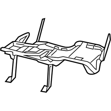 Mopar 68281197AE Rear Seat Cushion Frame 68281197AE Mopar Rear Seat Cushion Frame Illustration 1 of 1