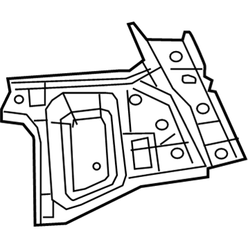 68254295AA Mopar Reinforcement C Pillar Illustration 1 of 1
