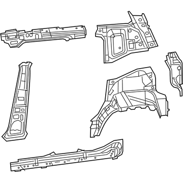 68303420AA Mopar Quarter Panel-Quarter Inner Illustration 1 of 1