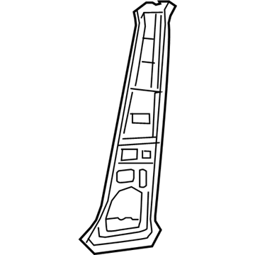 68246195AA Mopar Reinforcement B Pillar Illustration 1 of 1