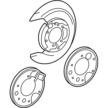 5139223AA Mopar Brake Backing Plate Illustration 1 of 1
