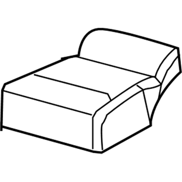 1DV021UYAA Mopar Rear Seat Cushion Illustration 1 of 1