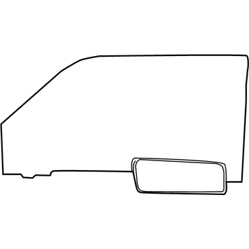 55372812AB Mopar Front Door Glass Illustration 1 of 1