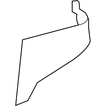 WY35AAAAB Mopar Quarter Panel Molding Illustration 1 of 1