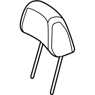 1DV081J3AA Mopar Front Headrest Illustration 1 of 1