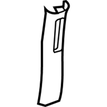 5KP67DX9AD Mopar B Pillar Panel Illustration 1 of 1