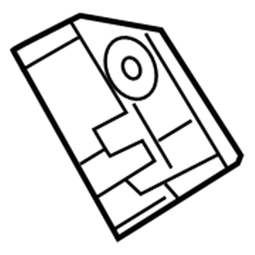 68247067AA Mopar Glove Box Door Latch Striker Illustration 1 of 1