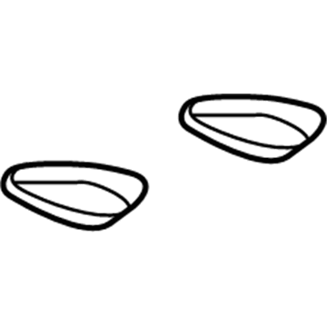 68422084AB Mopar Hood Bezel Illustration 1 of 1