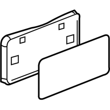 Chrysler 300 License Plate - 4805866AA