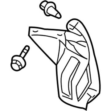 MN133267 Mopar Splash Guard Illustration 1 of 1