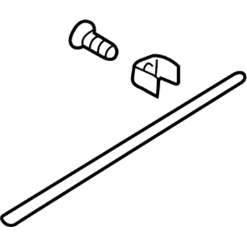 MR611926 Mopar Quarter Panel Molding Illustration 1 of 1