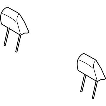 1DK911D5AA Mopar HEADREST-Front Illustration 1 of 1