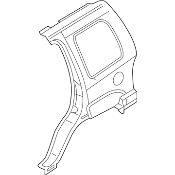 68005031AB Mopar Body Side Aperture Rear Panel Illustration 1 of 1