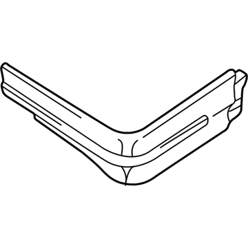 55274956AB Mopar Molding-Lower Corner Panel Illustration 1 of 1