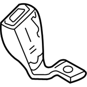 TS931L2AB Mopar Rear Inner Seat Belt Left Illustration 1 of 1