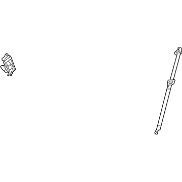 TS771DVAE Mopar Rear Seat Belts-Outer Belt Left Illustration 1 of 1