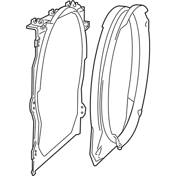 68090676AA Mopar Fan Shroud Illustration 1 of 1