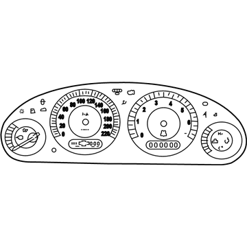 Mopar 5017505AA Instrument Cluster Lens 5017505AA Mopar Instrument Cluster Lens Illustration 1 of 1