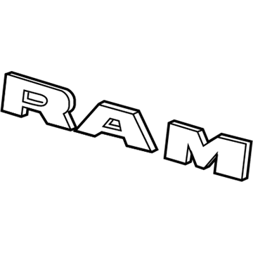 Ram 1500 Emblem - 68298470AA