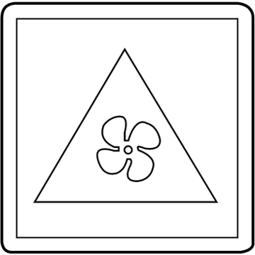 68202139AA Mopar Label-Fan Caution Illustration 1 of 1