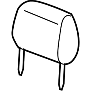 6MG76LA8AA Mopar HEADREST-Front Illustration 1 of 1