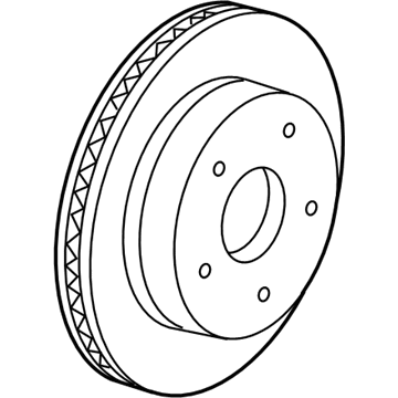 52109938AB Mopar Front Brake Rotor Illustration 1 of 1