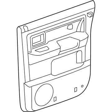 Mopar 5HS161DVAD Panel-Rear Door Trim 5HS161DVAD Mopar Panel-Rear Door Trim Illustration 1 of 1