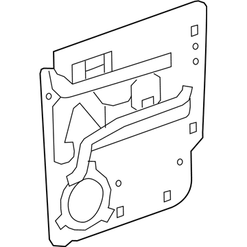 55359356AJ Mopar Rear Door Shield Illustration 1 of 1