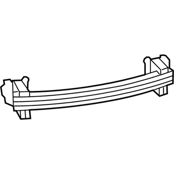 5116280AD Mopar Front Bumper Reinforcement Illustration 1 of 1