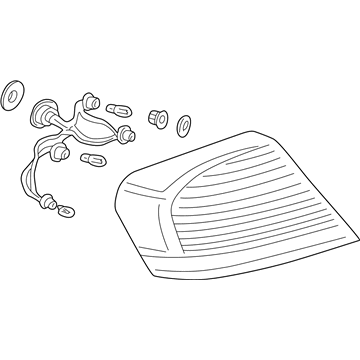 2001 Chrysler Sebring Tail Light - MR566314