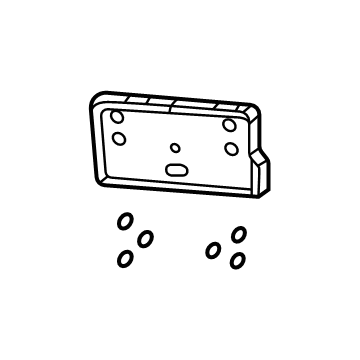 2025 Jeep Compass License Plate - 6XH71RXFAA