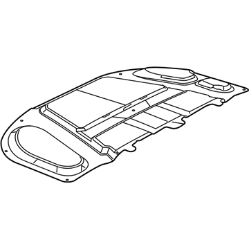 68309355AD Mopar SILENCER-Hood Illustration 1 of 1